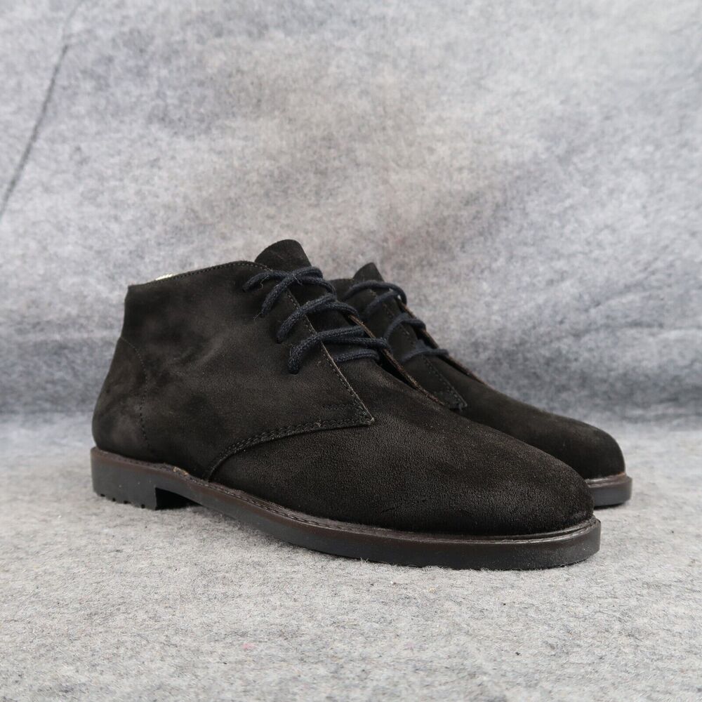 Mister Shoes Womens 7.5 Chukka Bootie Leather Lifestyle Lace Up Casual Fashion